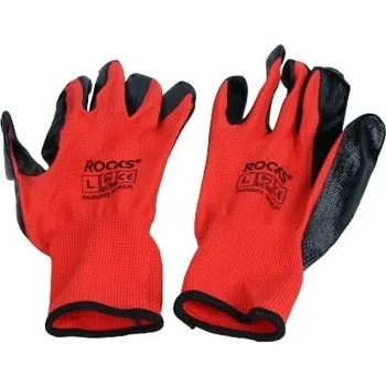 Pracovní rukavice PRACOVNÍ RUKAVICE POLYESTER-NITRILLE, VELIKOST L, 5 PAR