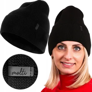 Čepice Molti zimní čepice beanie černá, velikost 55-60