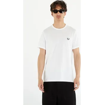 Pánské tričko Tričko FRED PERRY Ringer Tee White M