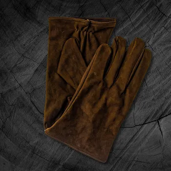 Rukavice Rukavice pro volný čas z broušené teletiny Barva: Hnědá, Velikost: 9