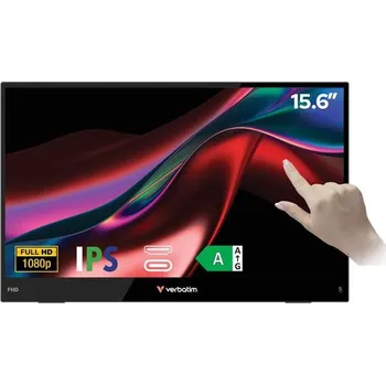 Monitor Verbatim PMT-15 Přenosný dotykový monitor 15,6" Full HD 1080P, černá