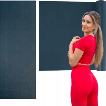podložka na cvičení Podložka na cvičení protiskluzová OMM YOGA Granátová 2 mm Jóga Fitness