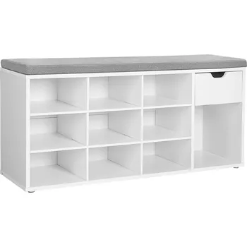 Botník Boxxx LAVICE S BOTNÍKEM, šedá, bílá, 104/48/30 cm - 002543016901