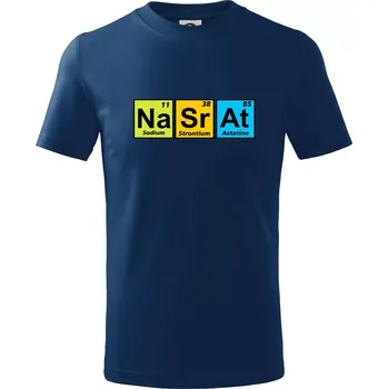 Barevná tabulka nasrat - Tričko dětské bavlněné - 98 cm / 2 roky ( Půlnoční modrá )