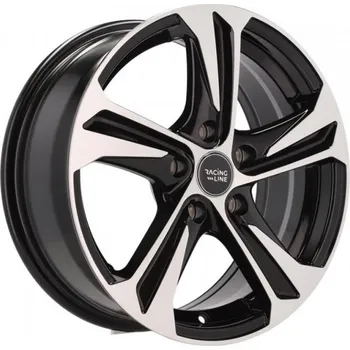Alu kolo RACING LINE Alu kola Racing Line B1242 6.0x15 5x114.3 ET40 Mb - Polished + Black 67.1