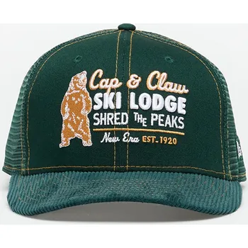 Kšiltovka Kšiltovka New Era 9FIFTY Trucker Cord Cap Dark Green S/M