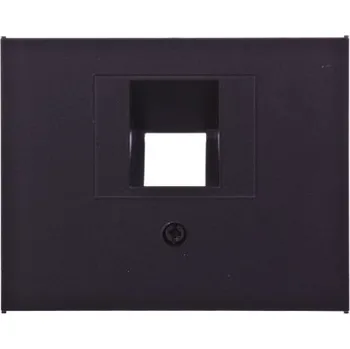 Elektrická zásuvka Internetová zásuvka nástěnná Hager černá