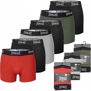 Boxerky Pánské bavlněné boxerky EVERLAST BALENÍ 6 KUSŮ vel. XXL