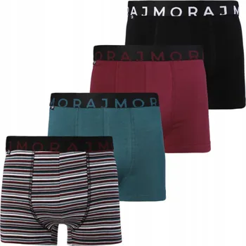 Boxerky Pánské bavlněné boxerky 4-pack klasického střih, mix barev, velikost M
