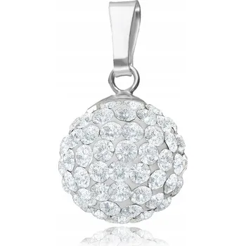 Přívěsek STŘÍBRNÁ KULIČKA SWAROVSKI PŘÍVĚSEK ZÁVĚS 12 mm
