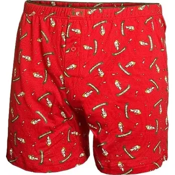 Trenýrky Pánské vánoční trenýrky MXC 985 - M / červená