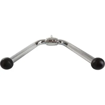Příslušenství k čince Tricepsová v-grip tyč, chrom, otočná, gumové konce