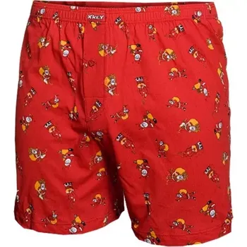 Trenýrky Pánské vánoční trenýrky MXC 916 - M / červená