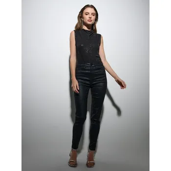 Sinsay - Kalhoty skinny high waist - černá - 800FI-99J - 800FI-99J-40