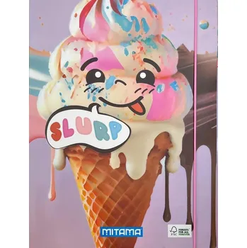 Desky s gumičkou "Fantasy colors", zmrzlina, MITAMA 61906-90029