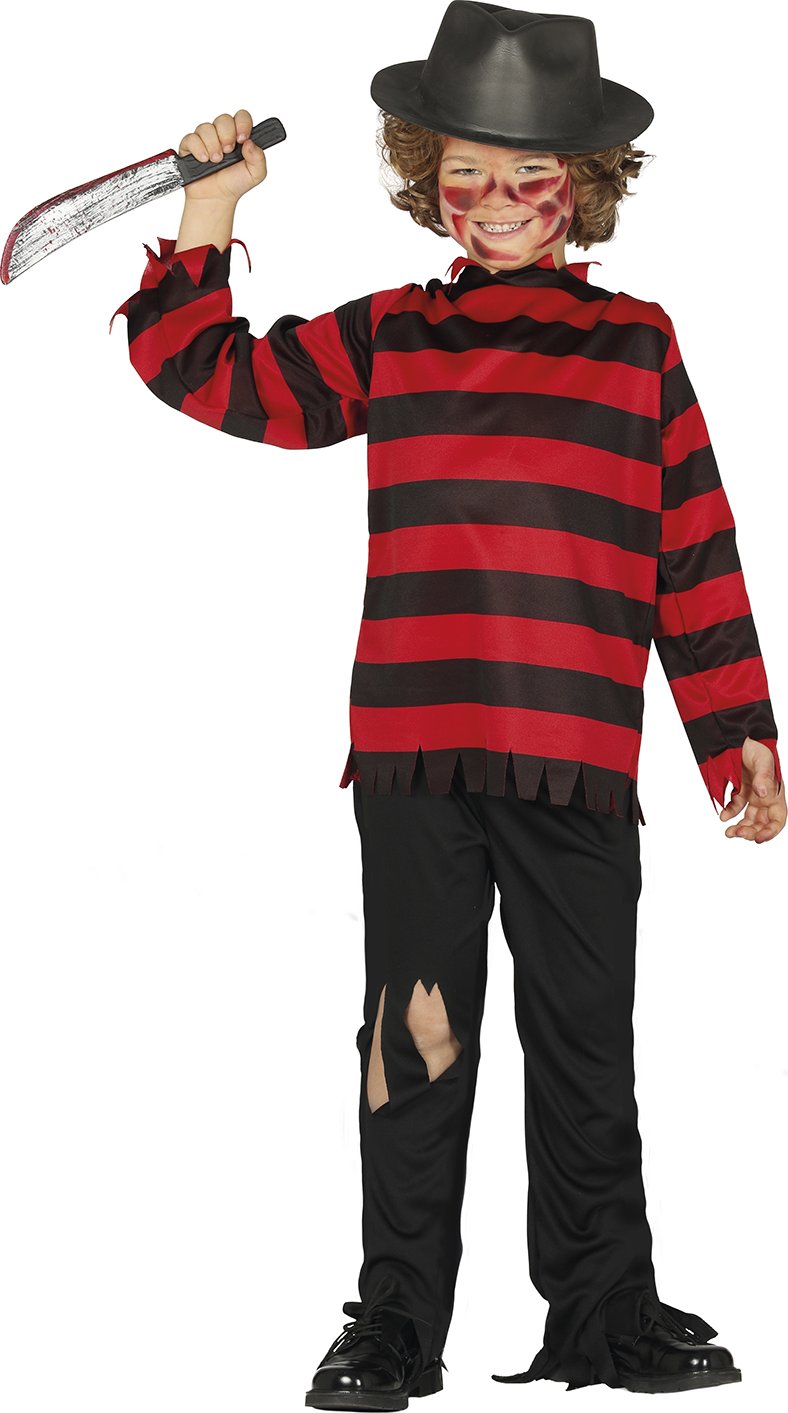 Freddy Krueger - dětský kostým hororové postavy - Halloween - Fiestas Guirca Velikost: 7 – 9 let