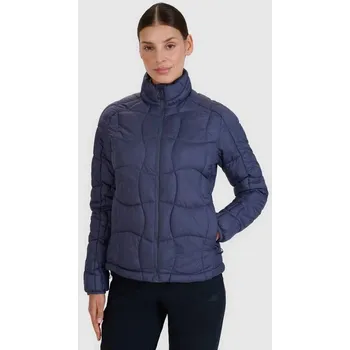 Dámská softshellová bunda Dámská trekingová péřová bunda 4F 4FWSS25TDJAF531-22S s výplní Primaloft Silver L