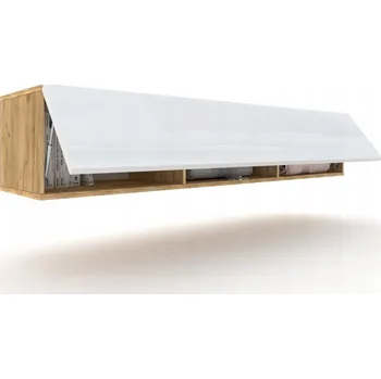 Komoda Závěsná TV Skříňka/Komoda SIMPLY UP Craft Bílá Lesklá 160