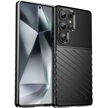 Pouzdro na mobilní telefon Hurtel Silikonový obal Thunder Case pro Samsung Galaxy S25 Ultra - černý
