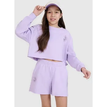 Chlapecká mikina Dívčí mikina s kapucí bez svetru 4F 4FJWSS25TSWSF1504-52S 164