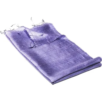 Šála Šála ze surového hedvábí světle fialová s nádechem do modré