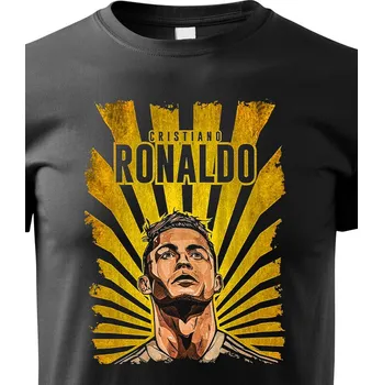 Chlapecké tričko Dětské tričko Cristiano Ronaldo 4, Barva Černá, Velikost 158 cm/12 roků, Canvas Dětské tričko Bezvatriko.cz 3003