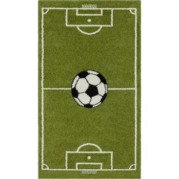 Koberec Breno Kusový koberec FUNKY TOP HOP Kiwi, 100x170 cm, Zelená/Vícebarevné