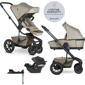 Dětské zboží EASYWALKER Kočárek kombinovaný Harvey⁵ Premium 2v1 Pearl Taupe LITE AIR + CYBEX Aton B2 i-Size