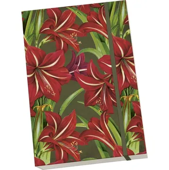 Notýsek Red Christmas Flowers