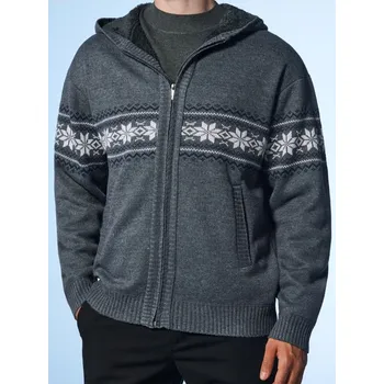 Pánský svetr Sinsay - Svetr s kapucí - šedá - 812FZ-9MM - 812FZ-9MM-L