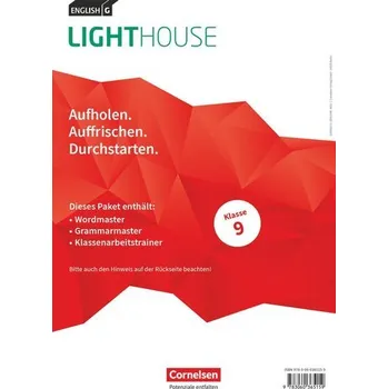 Učebnice English G Lighthouse Band 5: 9. Schuljahr - Arbeitshefte Wordmaster, Grammarmaster und Klassenarbeitstrainer (Im Paket)