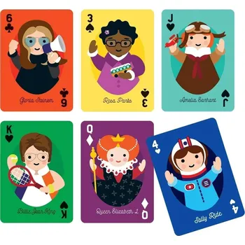 Poker Mudpuppy Little Feminist Hrací karty Významné ženy