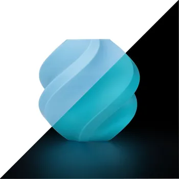 3D tisk Bambu Lab PLA Žhavící vlákno 1,75 mm 1 kg – součástí balení s opakovaně použitelnou cívkou – Glow Blue