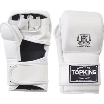 Boxerské rukavice Sparring MMA rukavice Top King TKGGC - bílé M