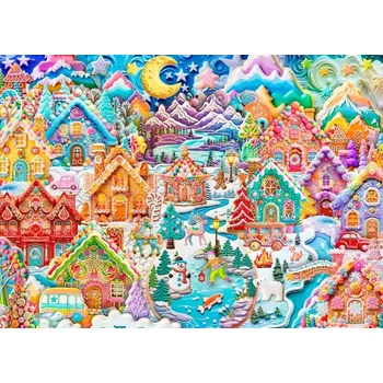 Puzzle Alipson Barevná noc Cookietown 1500 dílků
