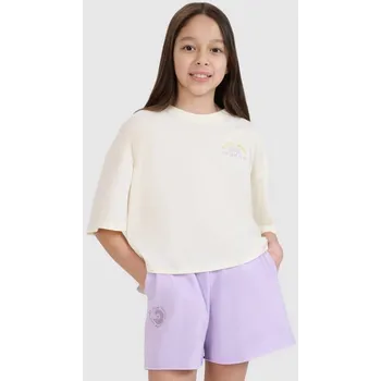 Chlapecké tričko Dívčí tričko oversize crop top s potiskem 4F 4FJWSS25TTSHF1868-11S 146