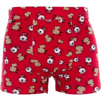 Chlapecké spodní prádlo Chlapecké vánoční boxerky 186 - 158-164 / červená