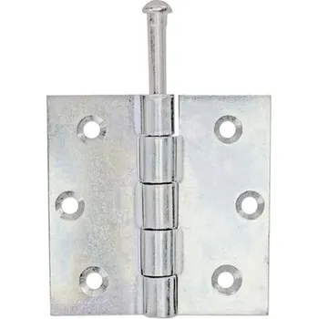 Tesařské kování Čtvercový závěs s mosazným čepem, 76 x 77 mm, sendzimirově pozinkovaný