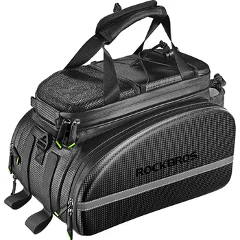 brašna na kolo Rockbros A6-6 bicycle bag for trunk, 35 l, with fold-out pockets - black