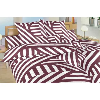 Povlečení Bavlněné povlečení - Zebra bordó - hot. kapsa