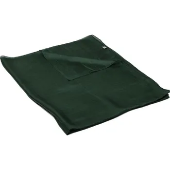 Šála Hedvábná šála velká tmavě zelená