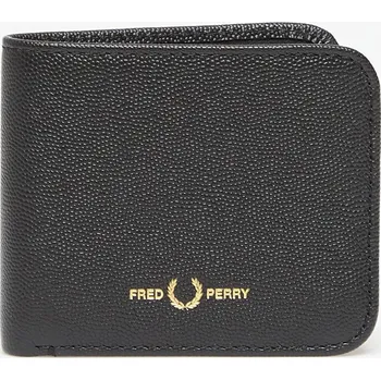 Peněženka Peněženka FRED PERRY Scotchgrain Leather Bwallet Black Universal