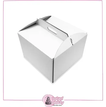 Jednorázové nádobí Krabice na patrový dort s uchem 28×28×25 cm