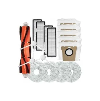 Sada příslušenství pro robotický vysavač Kartáče, HEPA filtry pro vysavač XIAOMI DreameBot S10 Pro+ sada sáčků a mopy 17ks