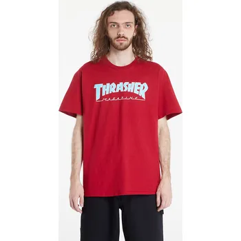 Oblečení a móda Tričko Thrasher Outlined T-Shirt Cardinal L
