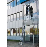 Hliníkový výsuvný žebřík, 4dílná sada, 17 příček, R 13