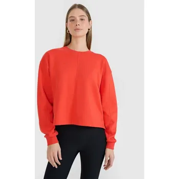 Dámské oblečení Dámská mikina 4F 4FWSS25TSWSF1543-62S oversize bez kapuce M