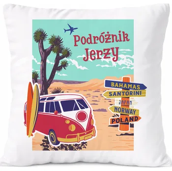 Polštář Dárek Polštář pro Aarona, syna dítěte, s potiskem