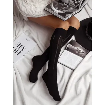 Dámské punčochy Dámské ažurové podkolenky II - 37-41 / černá