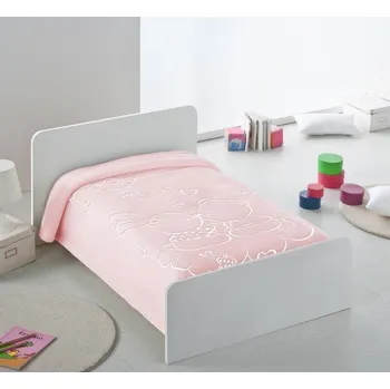 Dětská deka Dětská španělská deka Piel 110 x 140 cm - Kiss, světle modrá, PIEL S.A.